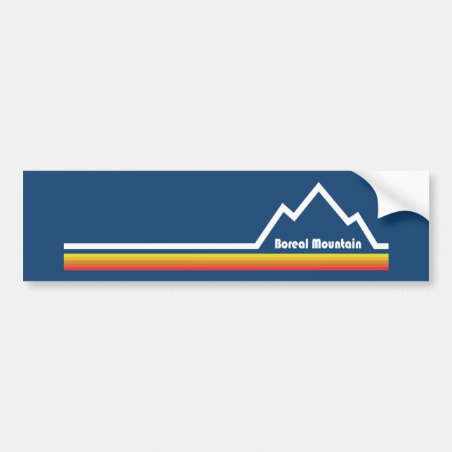 Boreal Mountain California Bumper Sticker (Front)