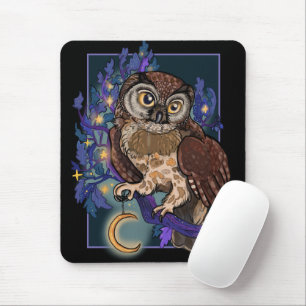 Boreal Night Tree Owl  Mouse Pad