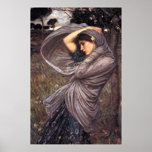 BoREAs, by John William Waterhouse, 1903 Poster (Front)