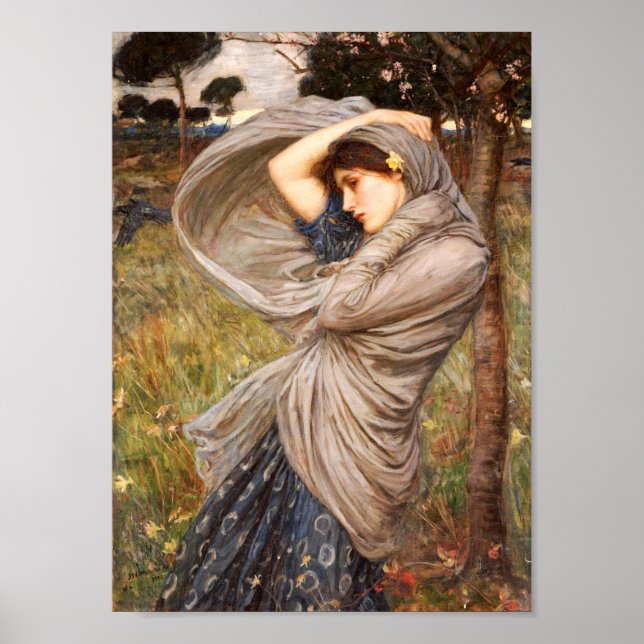 Boreas John William Waterhouse Poster (Front)