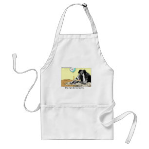 Bored Border Collie Funny Gifts Tees Collectibles Standard Apron