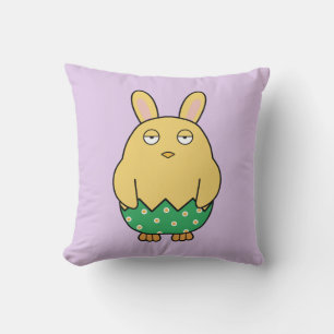 Bored Bunny Chick 02 Cushion