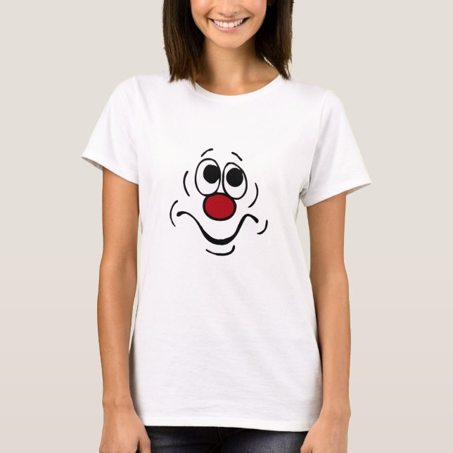 Bored Face Grumpey T-Shirt (Front)