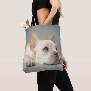 Bored French Bulldog Tote Bag