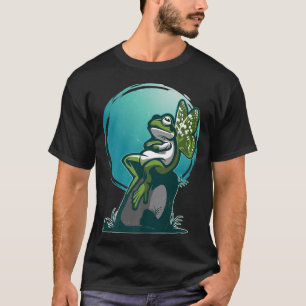 Bored Frog Butterfly Fairy Grunge Aesthetic Cottag T-Shirt