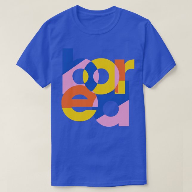 bored minimalist typography T-Shirt (Design Front)