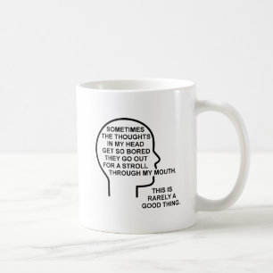 Bored Thoughts Funny Mug