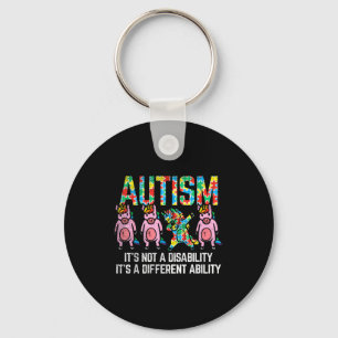 Boredkoalas Autism Awareness Unicorn Dab - Uni-adu Key Ring