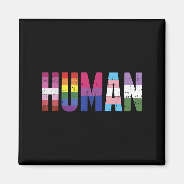 Boredkoalas Human Lgbtq Gay Pride Ally Equality Bi Magnet (Front)