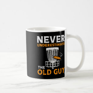 Boredkoalas Never Underestimate Old Guy Disc Golf Coffee Mug