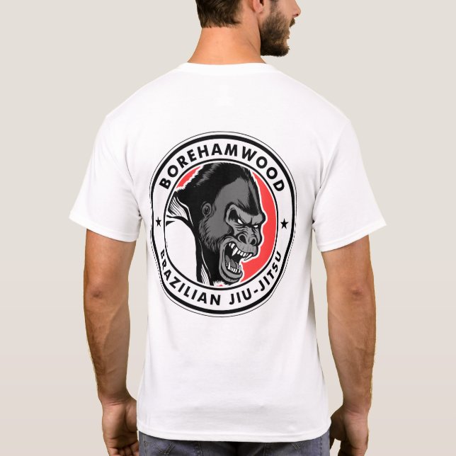Borehamwood BJJ Club T-shirt (White) (Back)