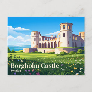 Borgholm Castle Sweden Postcard