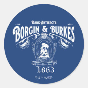 BORGIN & BURKES™ Dark Artefacts Store Graphic Classic Round Sticker