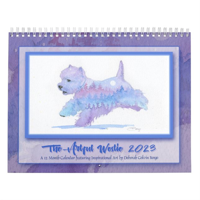 Borgo's The Artful Westie 2023 Calendar (Cover)