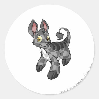 Bori Chequered Classic Round Sticker