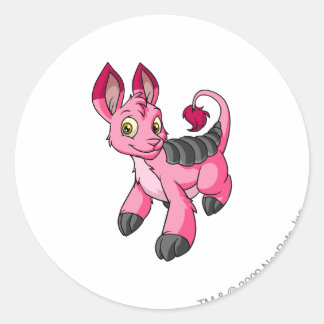 Bori Pink Classic Round Sticker