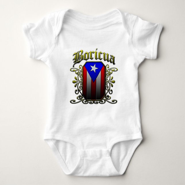 Boricua Baby Bodysuit (Front)