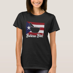 Boricua Bite - Mofongo Puerto Rican Flag Love Puer T-Shirt