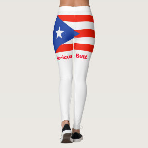 Boricua Butt! Puerto Rican Flag 4Julia Leggings