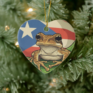 Boricua Ceramic Ornament