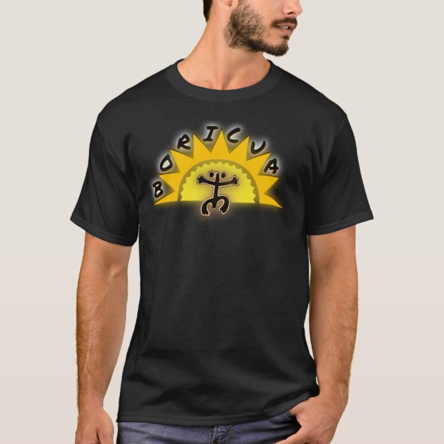 Boricua Coqui Taino Sun Gift of Puerto Rico T-Shirt (Front)