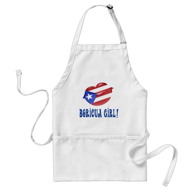 Boricua Girl Standard Apron (Front)