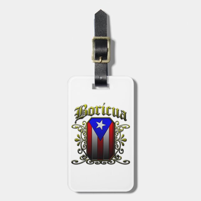 Boricua Luggage Tag (Front Vertical)