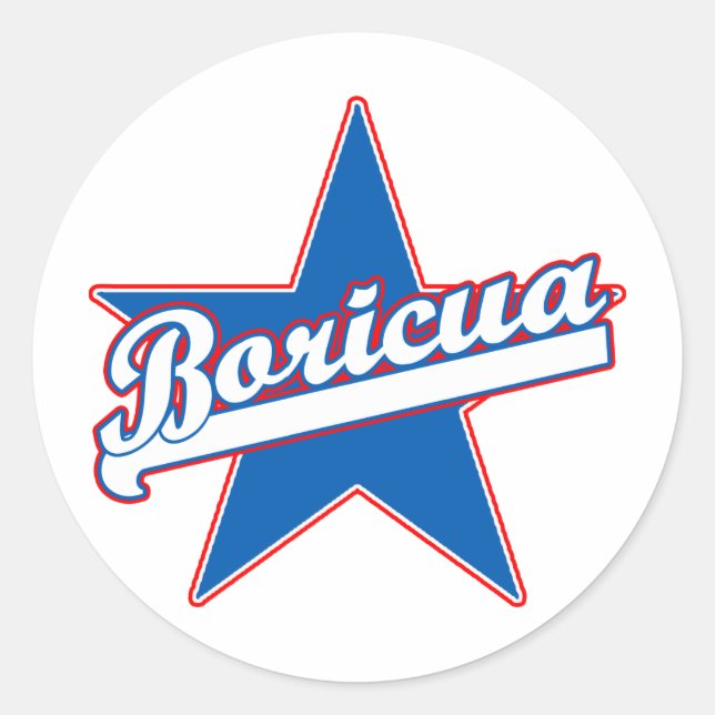 Boricua Products and T shirts Classic Round Sticker (Front)