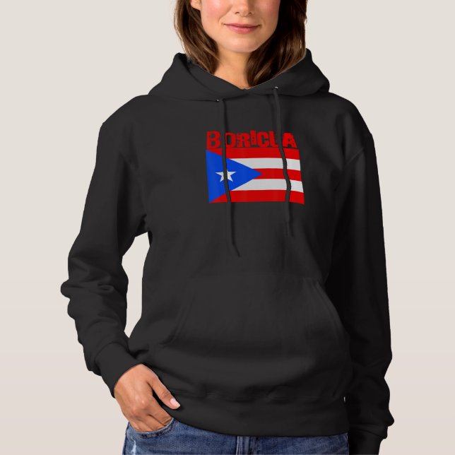Boricua Roots Puerto Rico Pride PR Souvenir Puerto Hoodie (Front)
