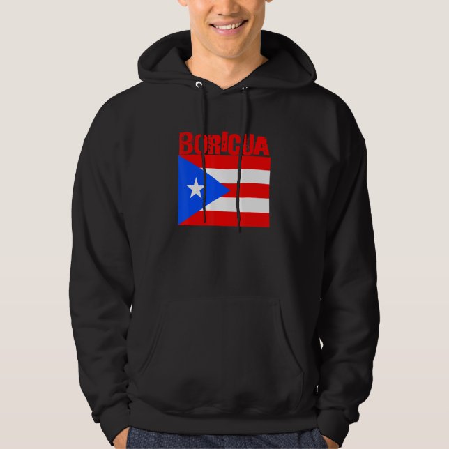 Boricua Roots Puerto Rico Pride PR Souvenir Puerto Hoodie (Front)