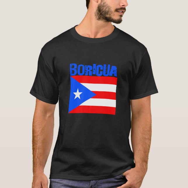 Boricua Roots Puerto Rico Pride PR Souvenir Puerto T-Shirt (Front)