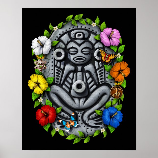 Boricua Taino Goddess Atabey Poster (Front)