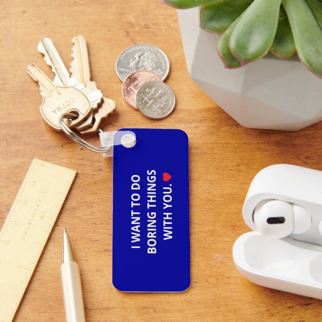 Boring Blue Keychain (Desk)