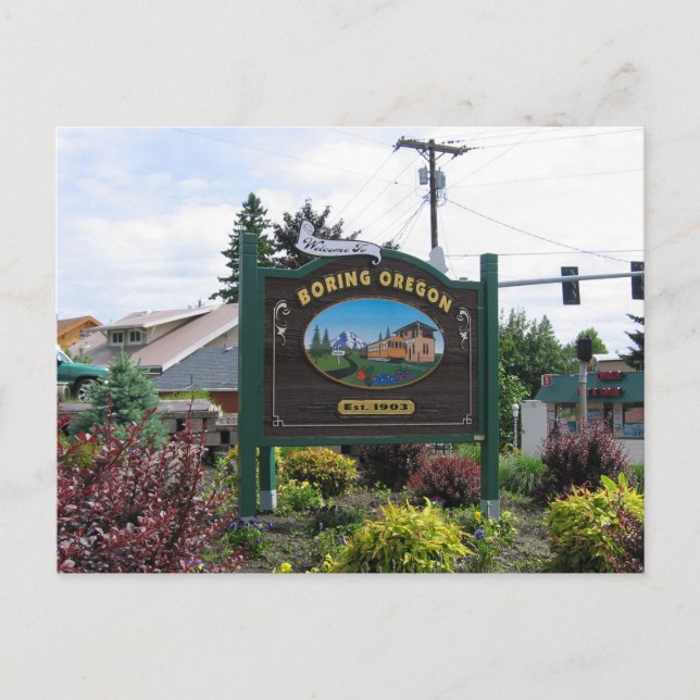 Boring Oregon Postcard (Front)