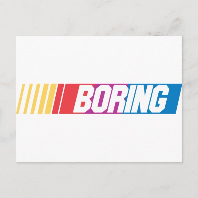 Boring Postcard (Front)