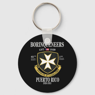 Borinqueneers 65th Infantry Regiment Puerto Rico Key Ring