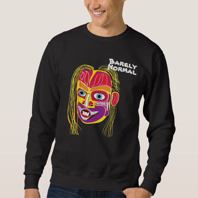 Boris by Barely Normal - Black Sweatshirt (Front)