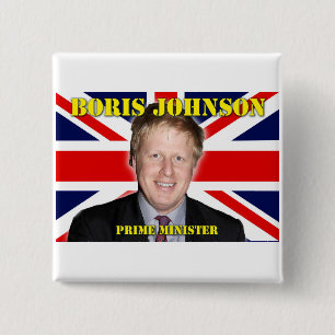 Boris Johnson Prime Minister 15 Cm Square Badge