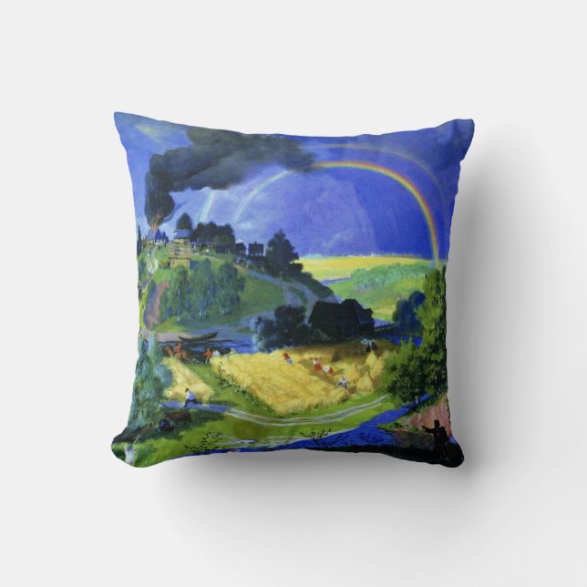 Boris Kustodiev, After the Storm, Cushion (Front)