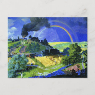 Boris Kustodiev, After the Storm, Postcard