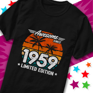 Born 1959 Limited Edition Retro Awesome Since 1959 T-Shirt