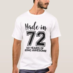 Born 1972 50Th Birthday Men Women 50 Years Of Bein T-Shirt