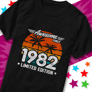 Born 1982 Limited Edition Retro Awesome Since 1982 T-Shirt