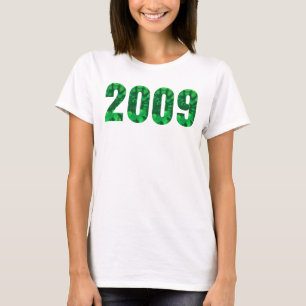 Born 2009 Birthday Party Green Tie Dye T-Shirt