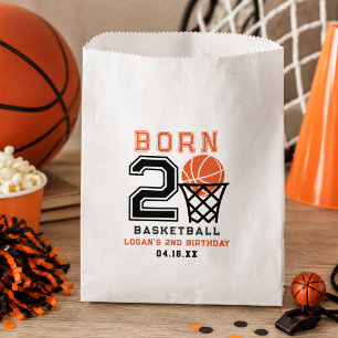Born 2 Basketball Sports Boy's 2nd Birthday Favour Bag