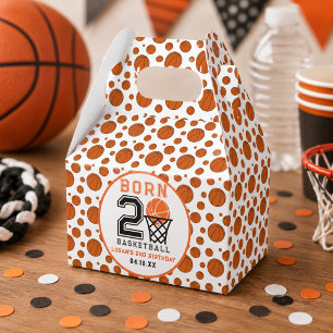 Born 2 Basketball Sports Boy's 2nd Birthday Favour Box