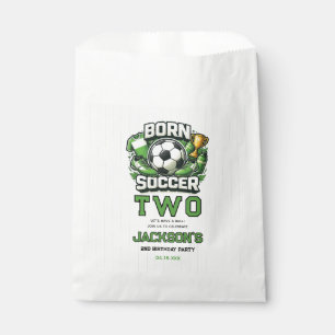 Born 2 Soccer Sports Themed Boy 2nd Birthday Party Favour Bag