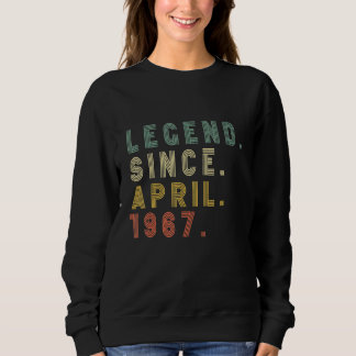 Born 55 Year Old 55th Birthday Retro Legend Since  Sweatshirt