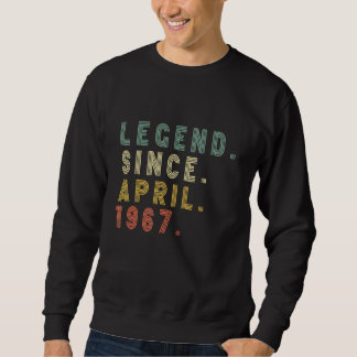 Born 55 Year Old 55th Birthday Retro Legend Since  Sweatshirt