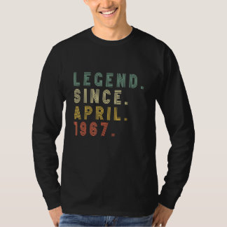 Born 55 Year Old 55th Birthday Retro Legend Since T-Shirt